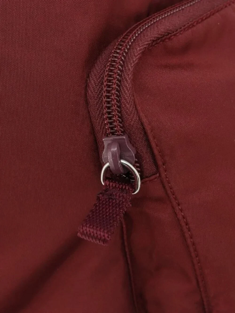 PRADA Backpack Nylon Red Silver Auth ti3983A